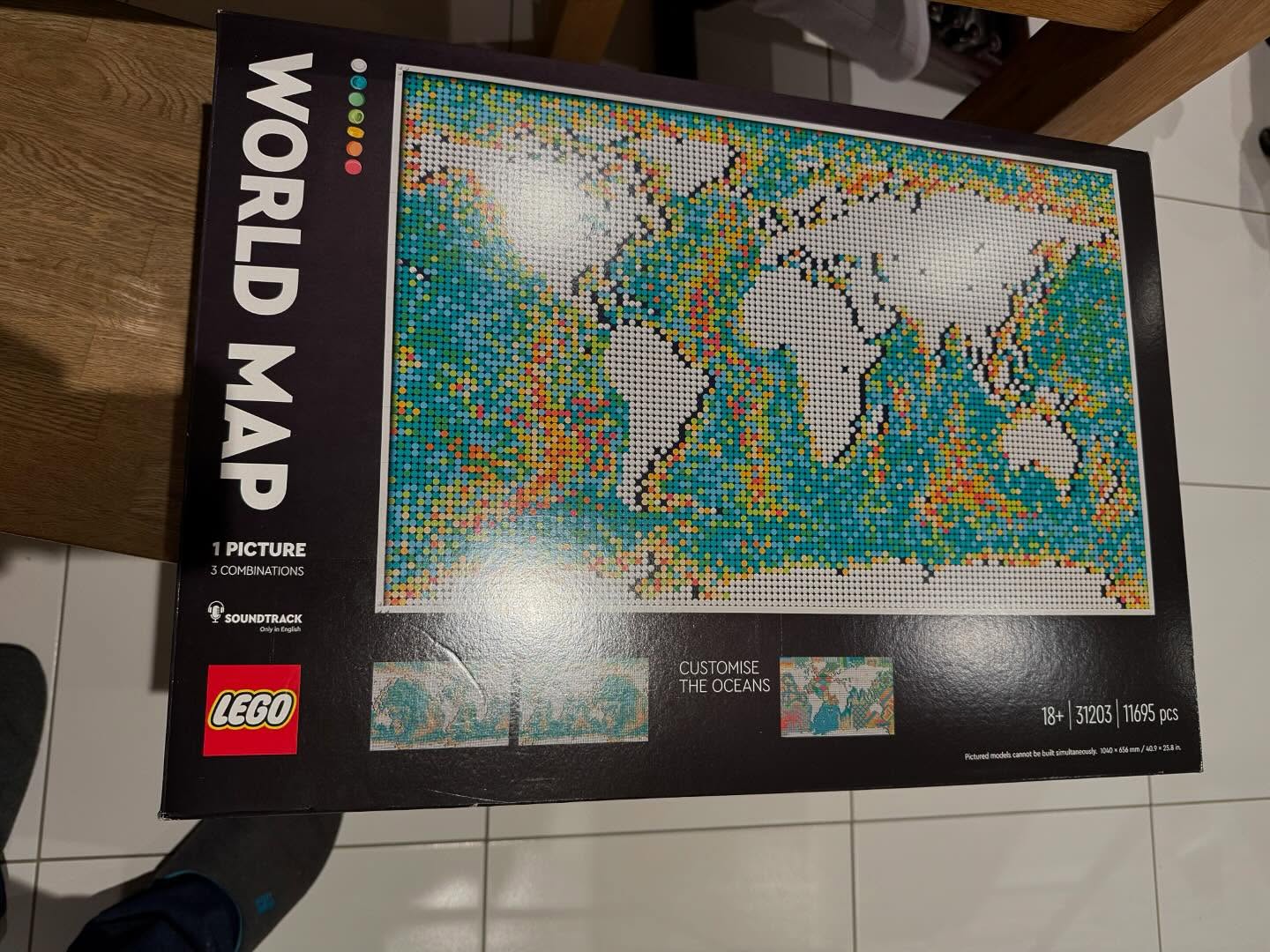 Time to build the World Map - 11695 pieces ;-) #lego