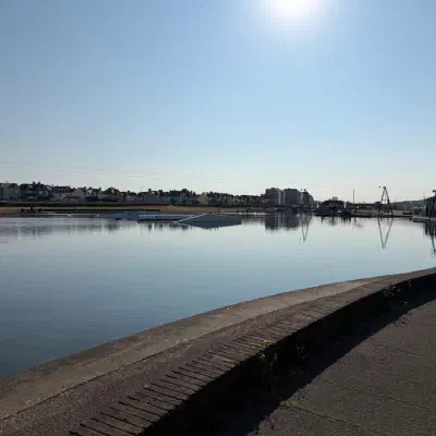 Early morning wakeboard