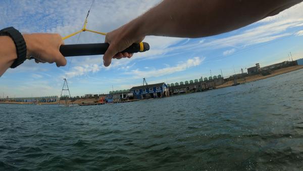 Finding the good bits in a morning's wakeboarding